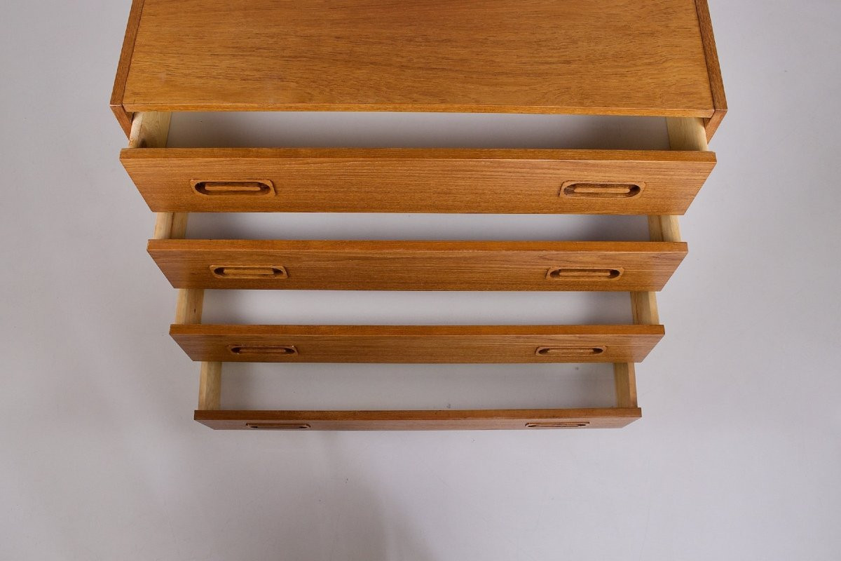 Danish Teak Chest Of Drawers-photo-3