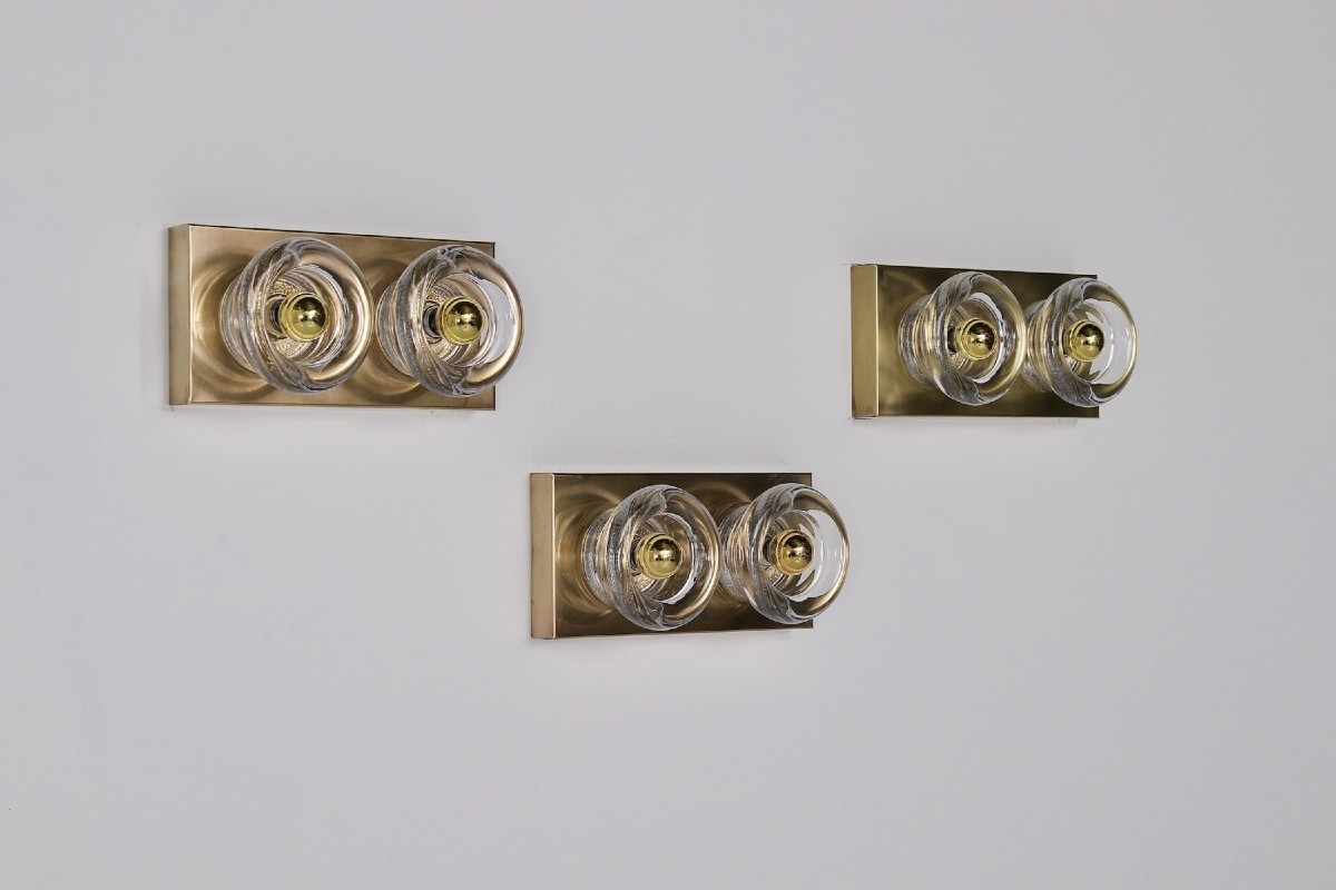 Paire de Doubles Appliques « Cylindres »