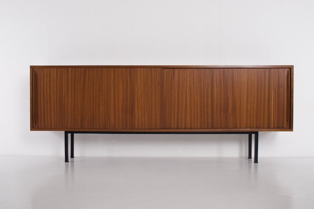 Large Modernist Sideboard With Sliding Doors-photo-3