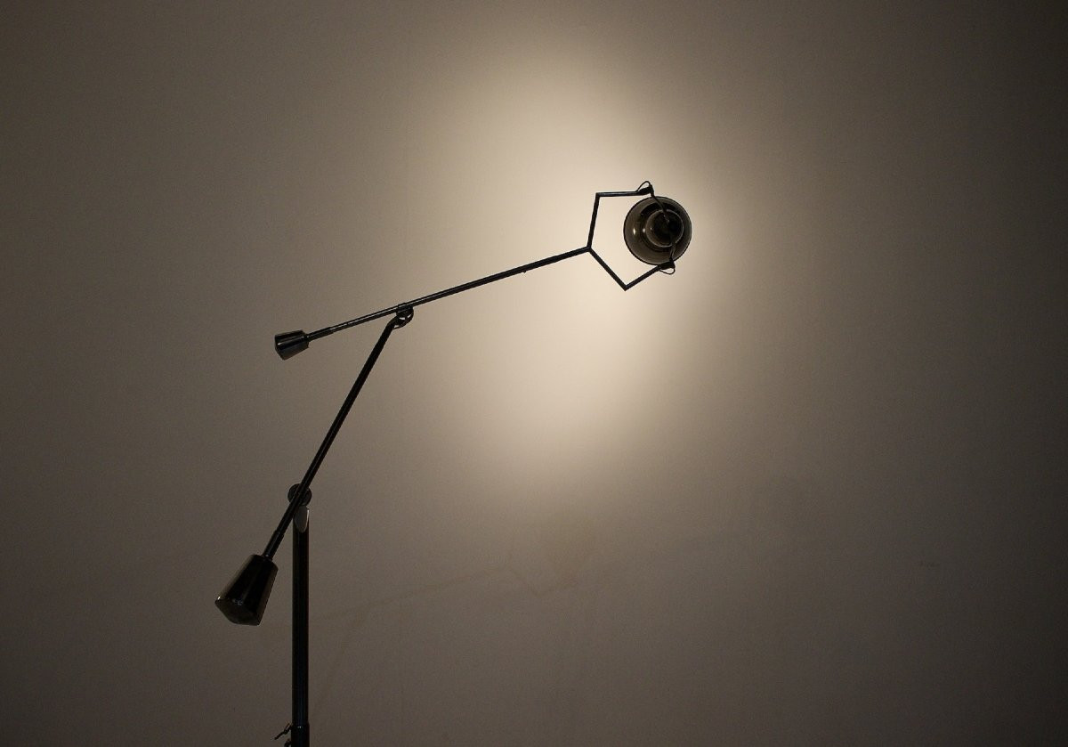 Eb27 Type Ss Double-arm Floor Lamp By Edouard Wilfrid Buquet-photo-2