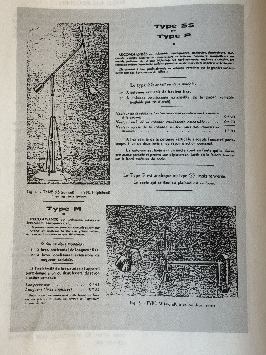 Eb27 Type Ss Double-arm Floor Lamp By Edouard Wilfrid Buquet-photo-8