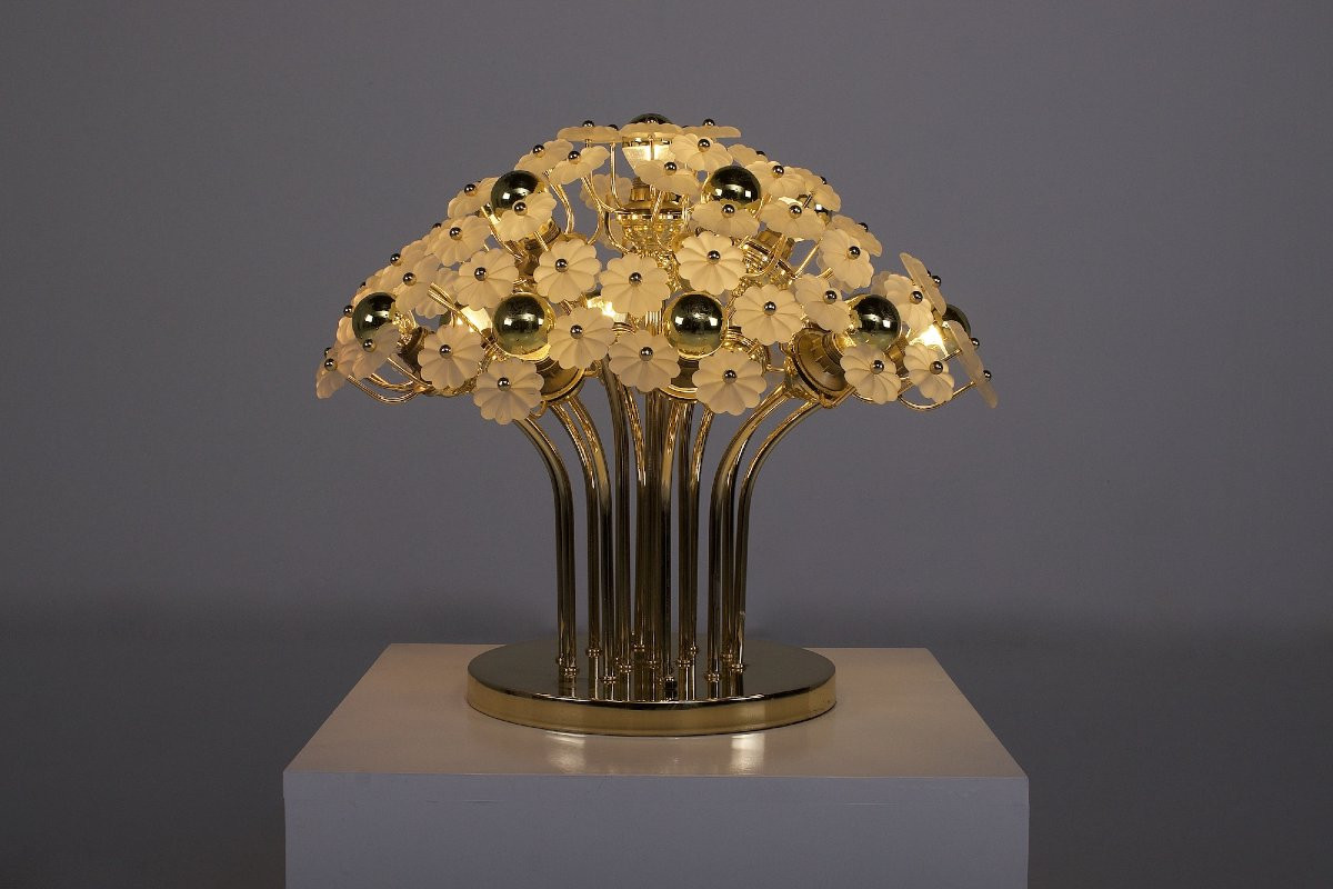 Millefiori Brass Lamp-photo-3