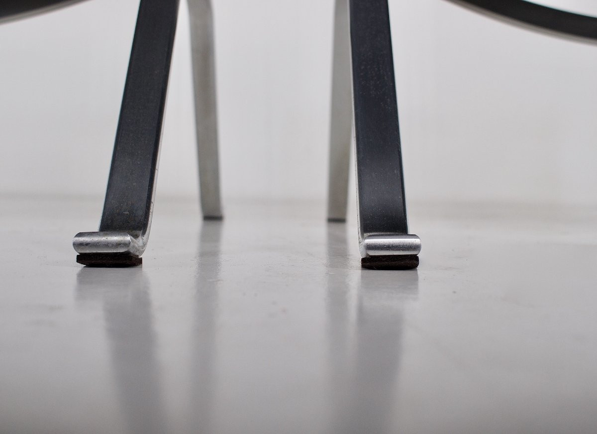 Paire de Chauffeuses PK 22 Poul Kjaerholm & Fritz Hansen-photo-2