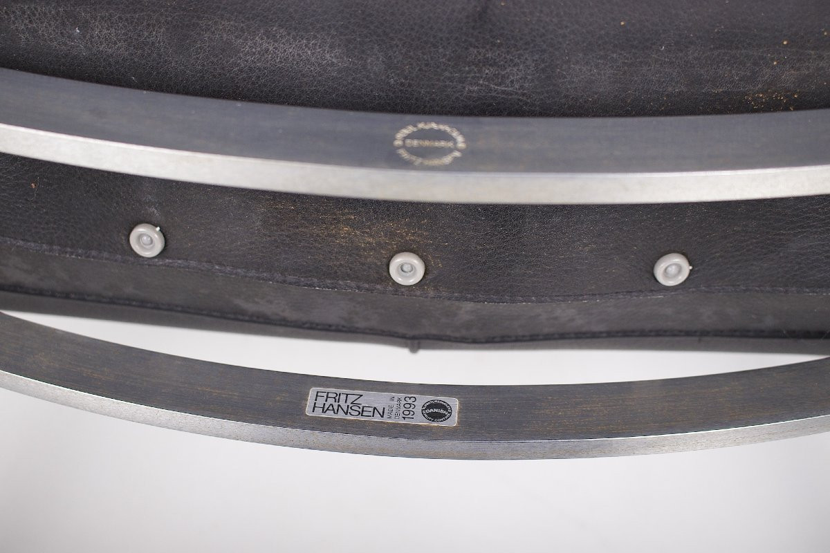 Paire de Chauffeuses PK 22 Poul Kjaerholm & Fritz Hansen-photo-7