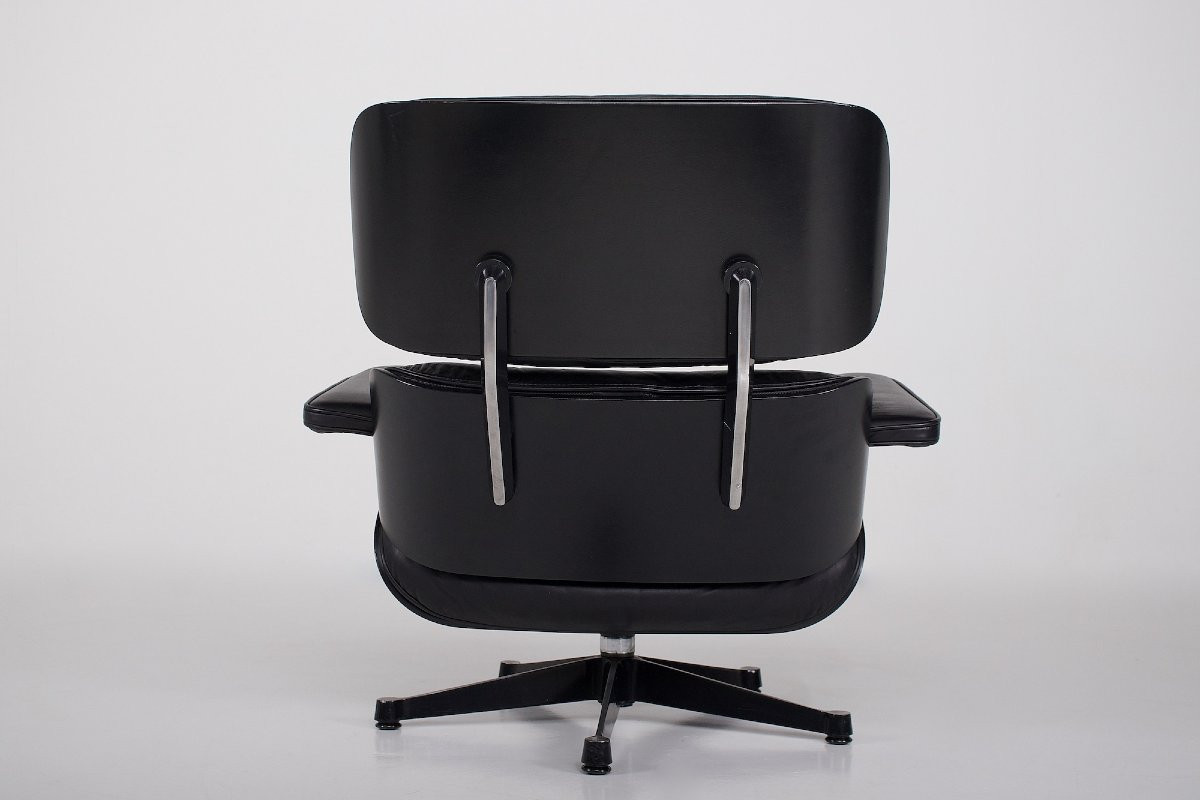 Charles & Ray Eames Lounge Chair And Ottoman Black-photo-4