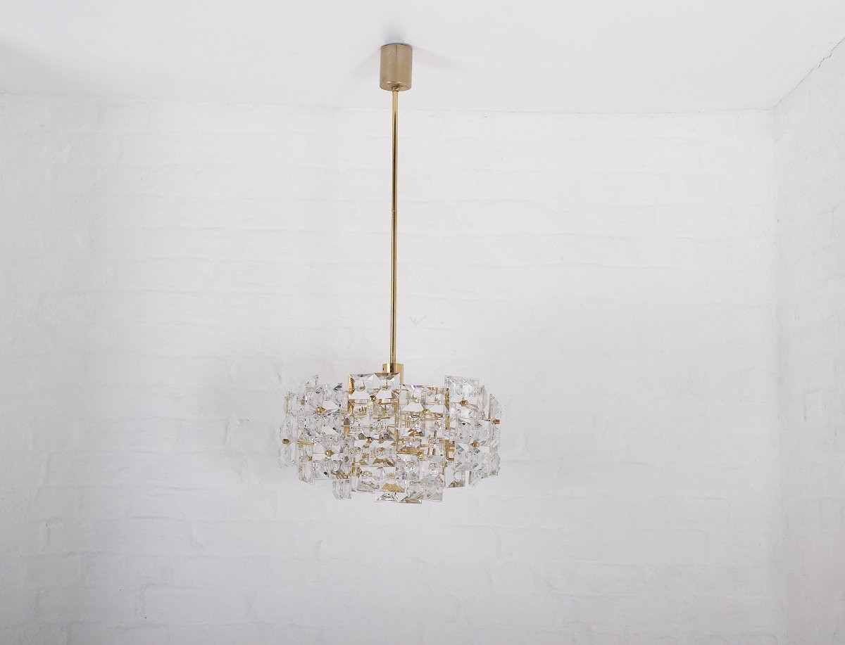 Gold-plated Optical Crystal Chandelier By Kinkeldey-photo-4