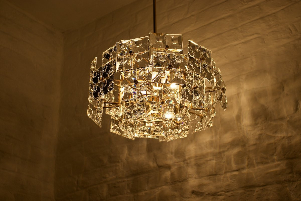Gold-plated Optical Crystal Chandelier By Kinkeldey-photo-3