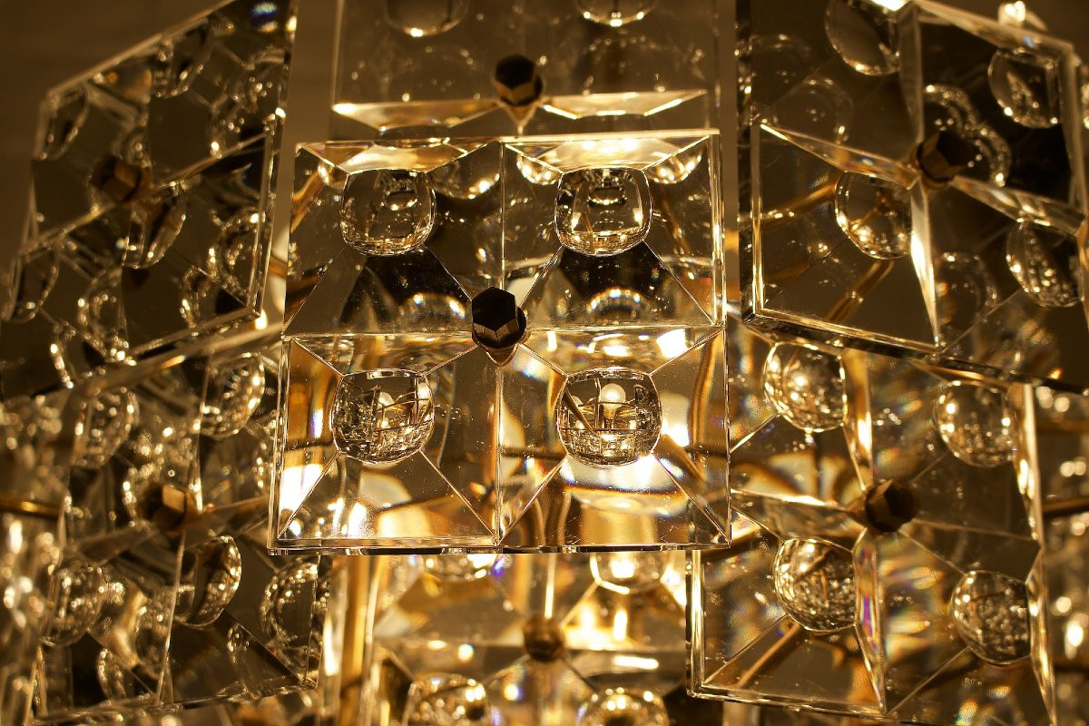 Gold-plated Optical Crystal Chandelier By Kinkeldey-photo-5