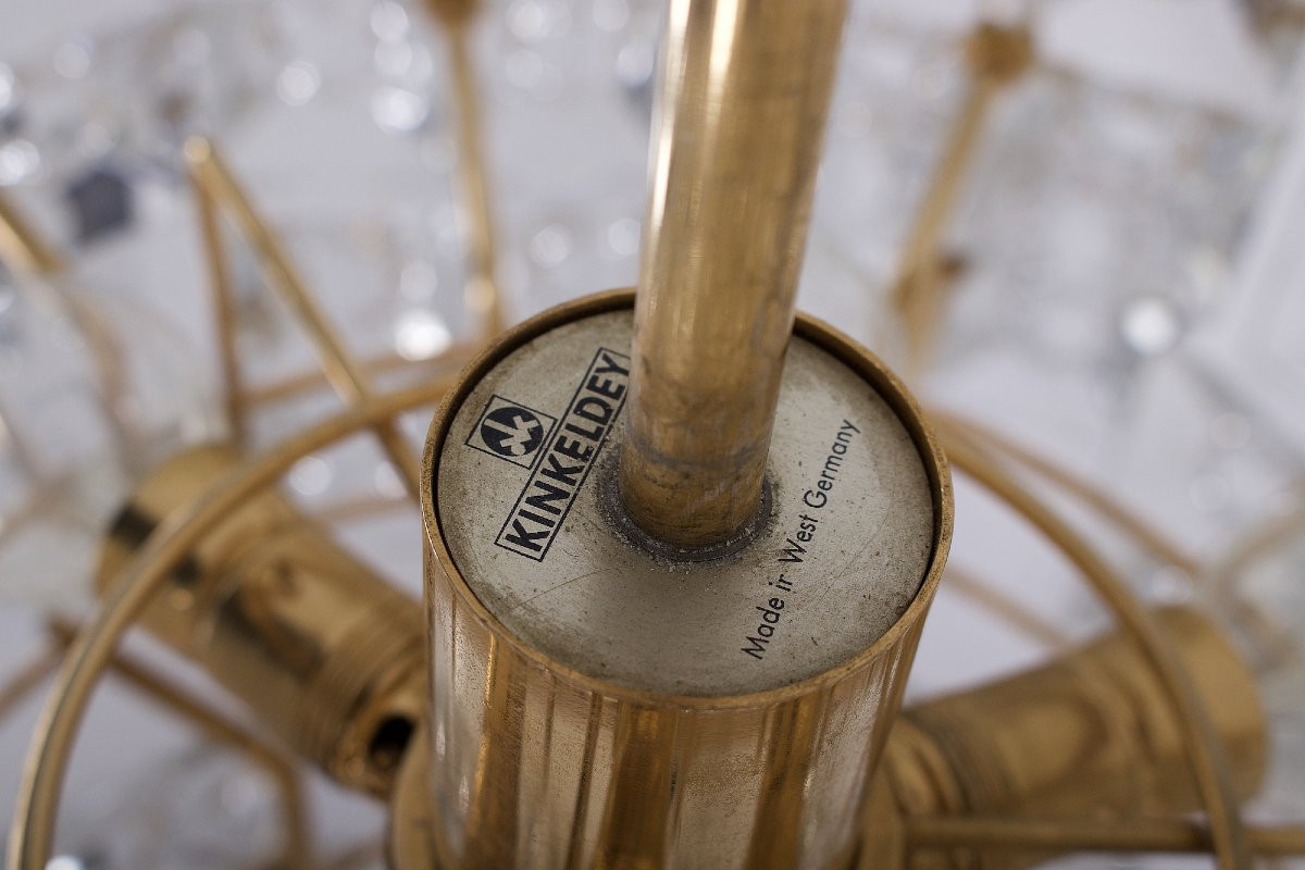 Gold-plated Optical Crystal Chandelier By Kinkeldey-photo-7