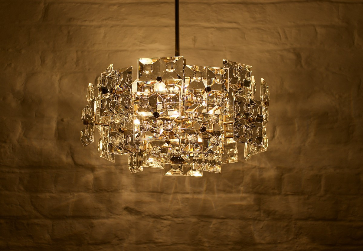 Gold-plated Optical Crystal Chandelier By Kinkeldey