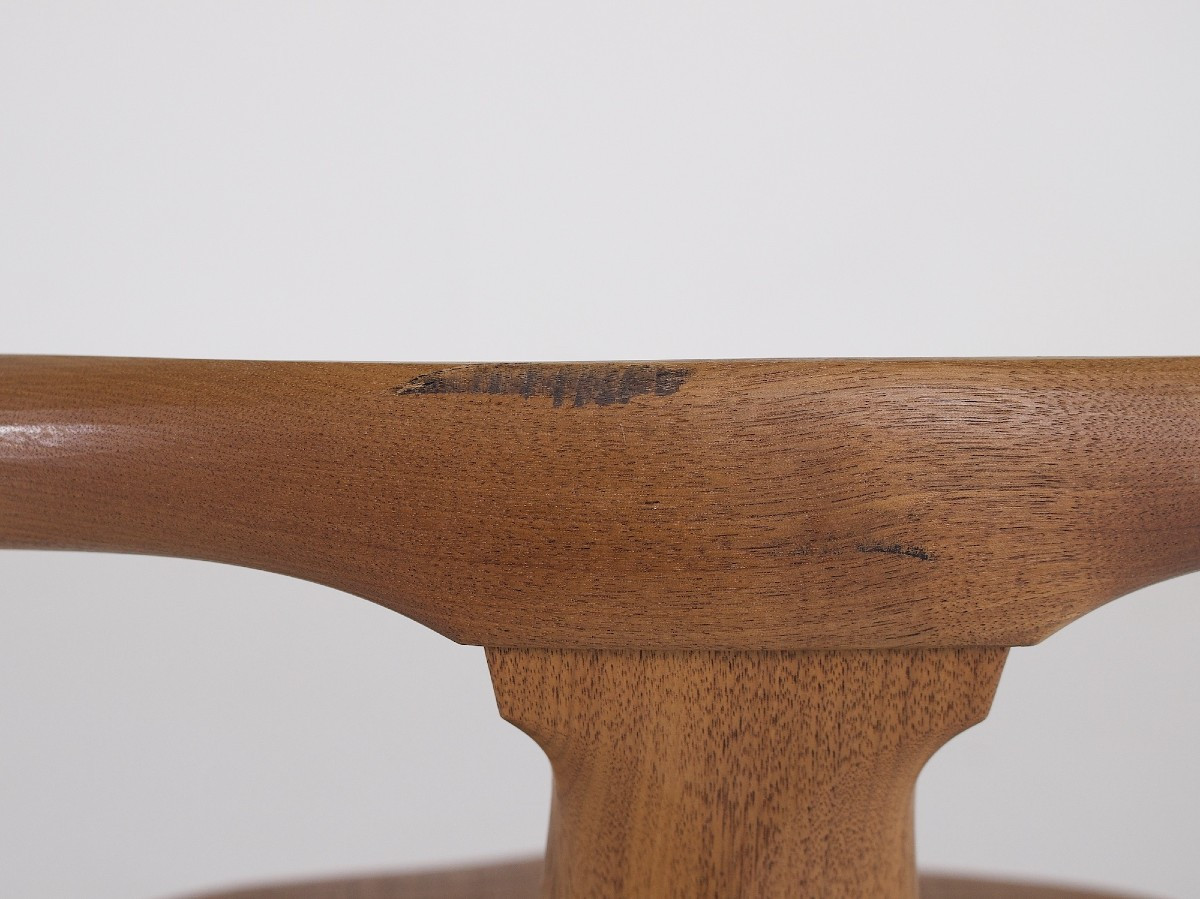 Tabouret Japonais en Bois Tourné-photo-7