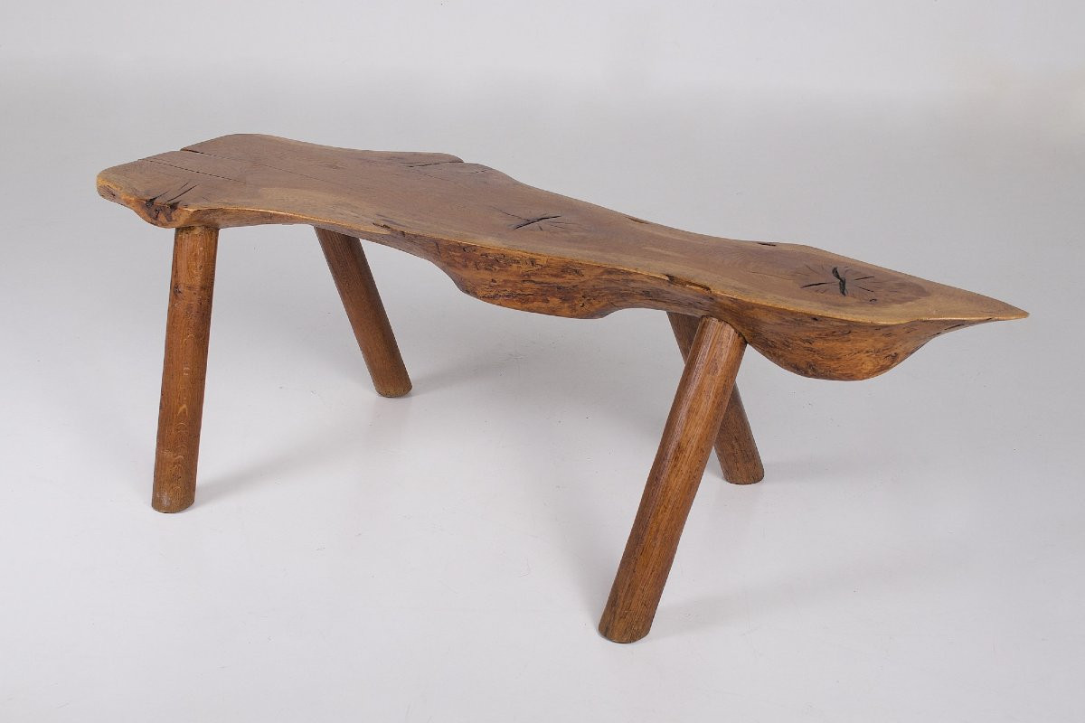 Banc en Pin Brut Wabi-Sabi-photo-2