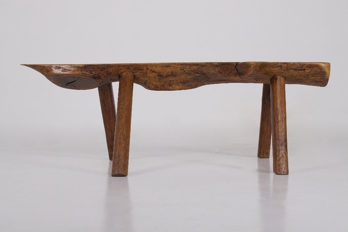 Banc en Pin Brut Wabi-Sabi-photo-3