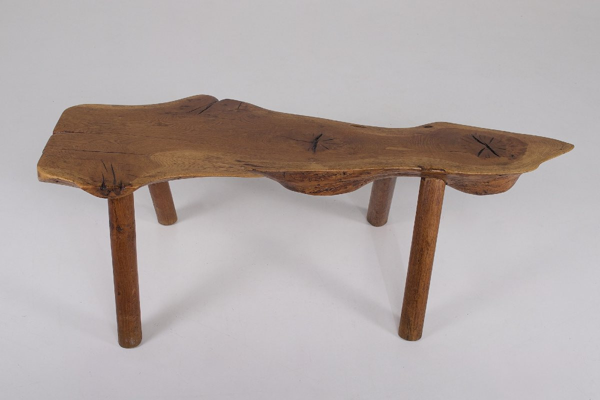 Banc en Pin Brut Wabi-Sabi-photo-1