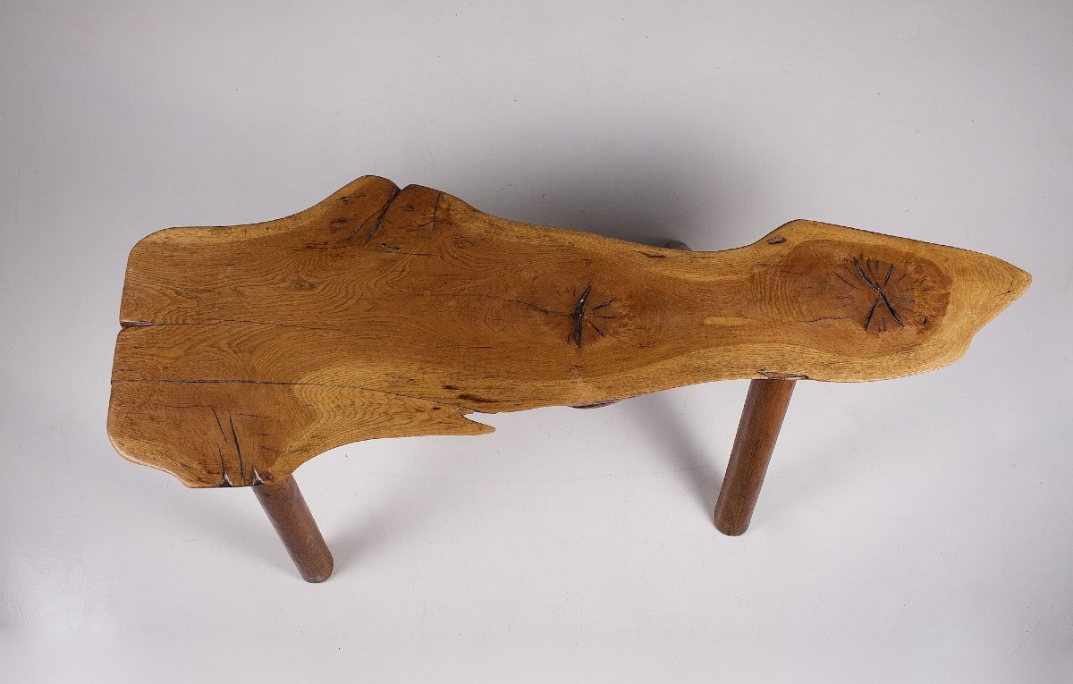 Banc en Pin Brut Wabi-Sabi-photo-3