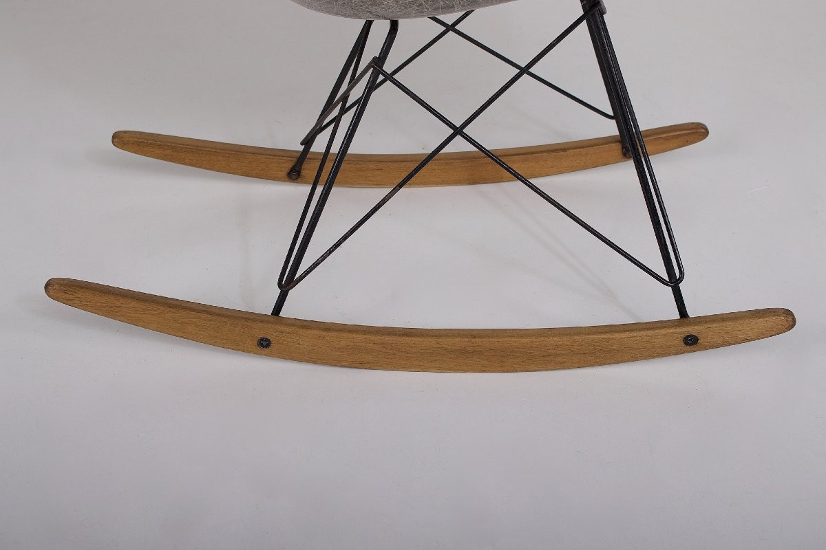 Chaise à bascule RAR Charles Eames Herman Miller et Zenith Plastics-photo-2