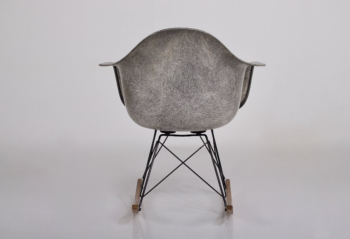 Chaise à bascule RAR Charles Eames Herman Miller et Zenith Plastics-photo-3