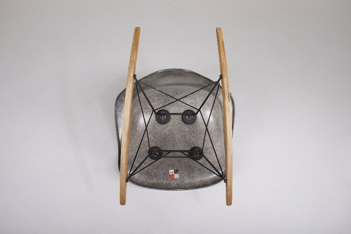 Chaise à bascule RAR Charles Eames Herman Miller et Zenith Plastics-photo-6
