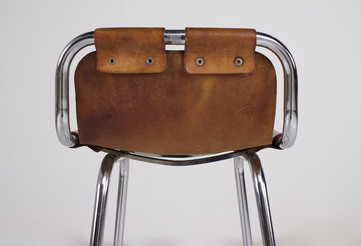 Tabouret de Bar en Cuir Taille  Médium-photo-5