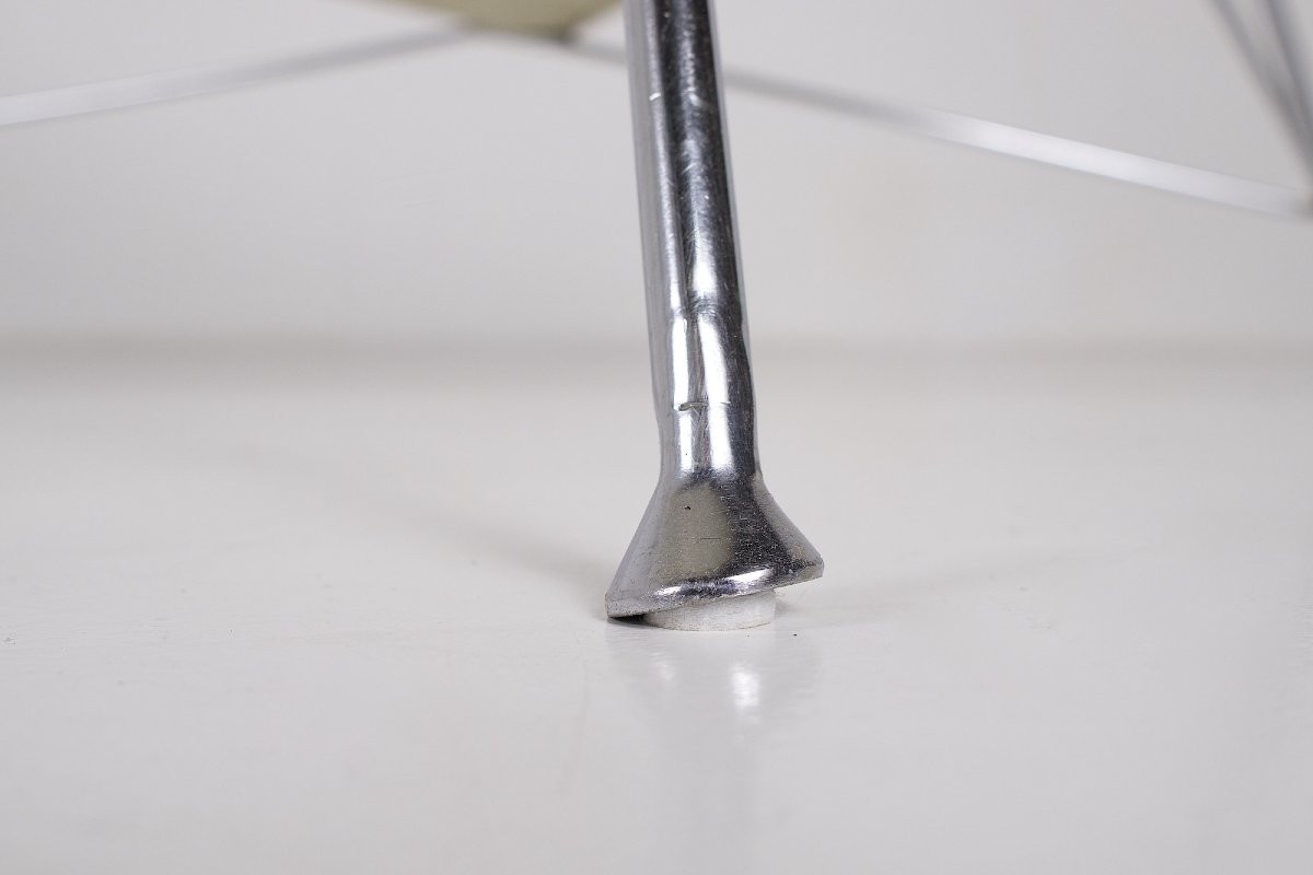 Coconut Armchair By George Nelson In Black Leather, Herman Miller-photo-1