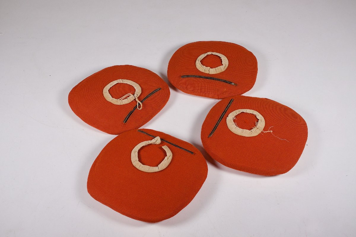  Quatre chaises "Tulipe" , Eero Saarinen pour Knoll International, années 60. -photo-4