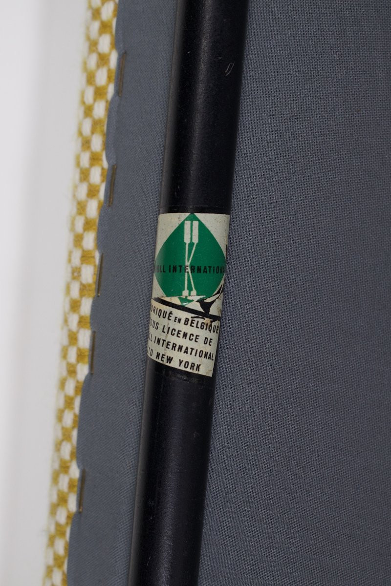 Paire de Chauffeuses Florence Knoll Model 31, Tissu Kvadrat-photo-8