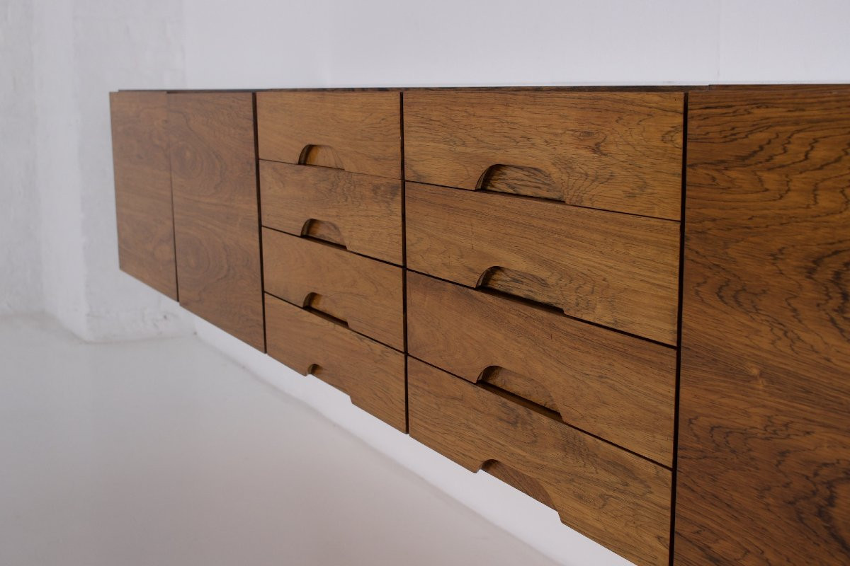 Wall-mounted Hanging Sideboard In Rosewood-photo-4