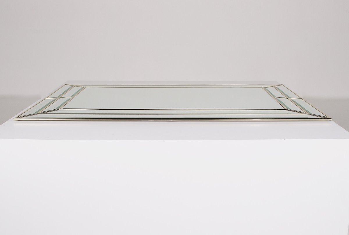 Miroir à Parclose de Laiton biseauté.-photo-1