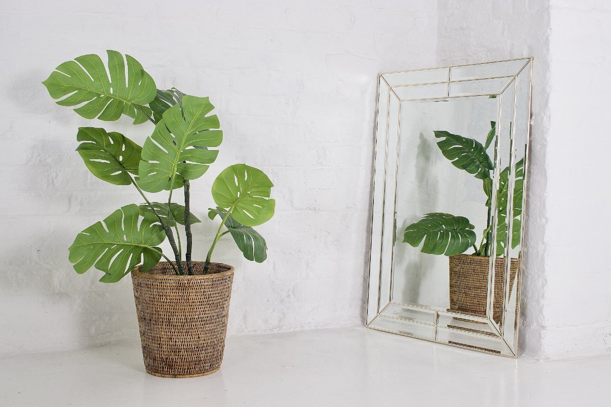 Miroir à Parclose de Laiton biseauté.