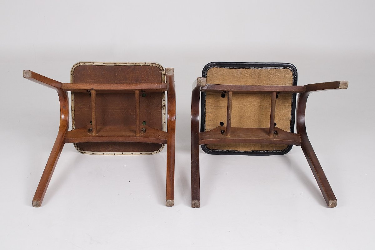 Tabourets par Isamu Kenmochi pour Akita Mokko, années 1960-photo-5