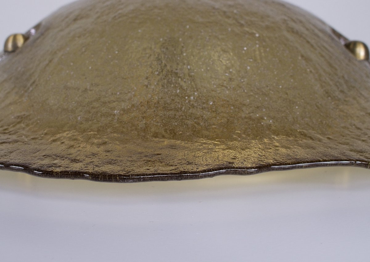 Plafonnier en Verre de Murano Ambré-photo-5