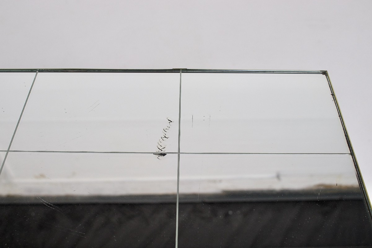 Petit Meuble d'Appui Miroité en Ebène de Macassar-photo-7