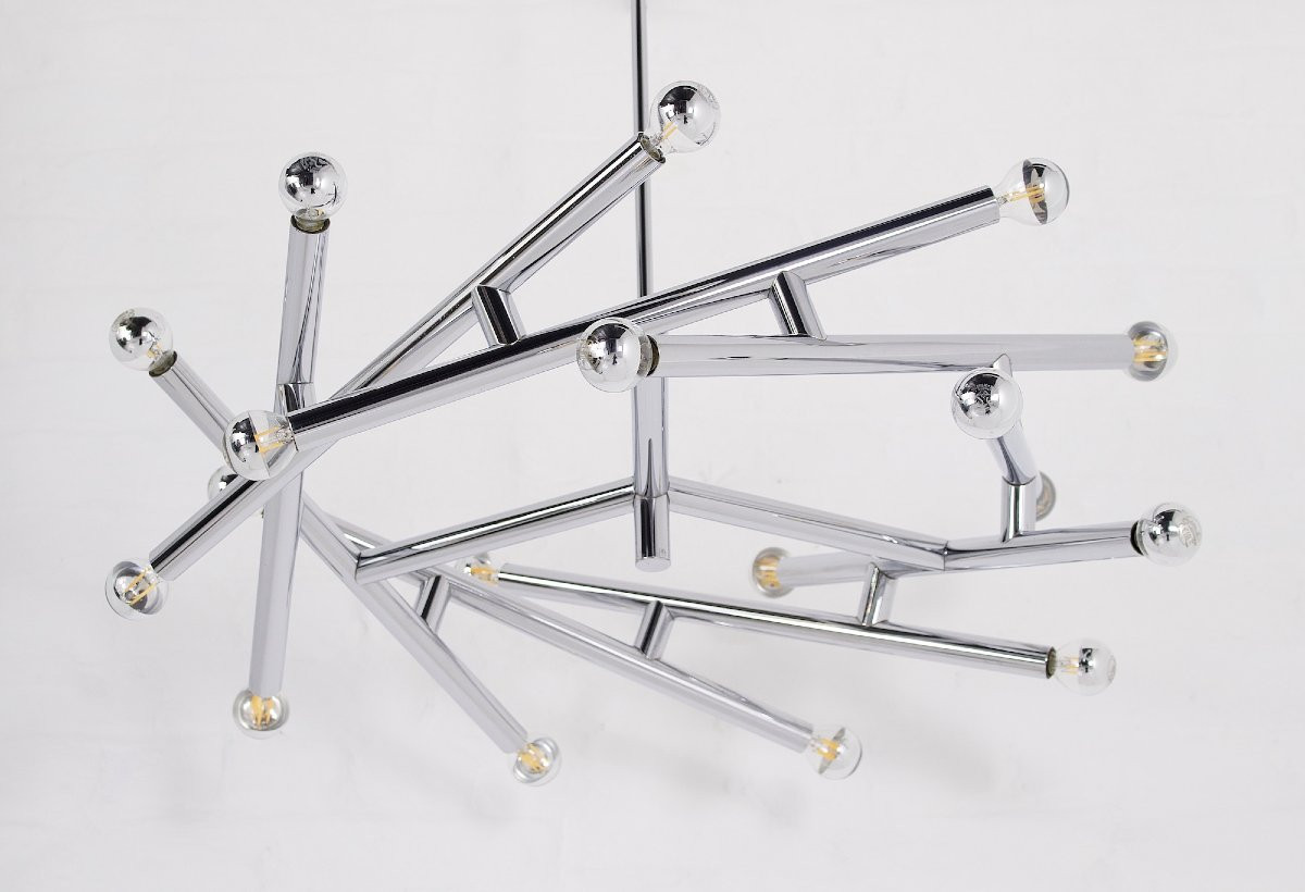 Lustre Chromé Gaetano Sciolari-photo-1