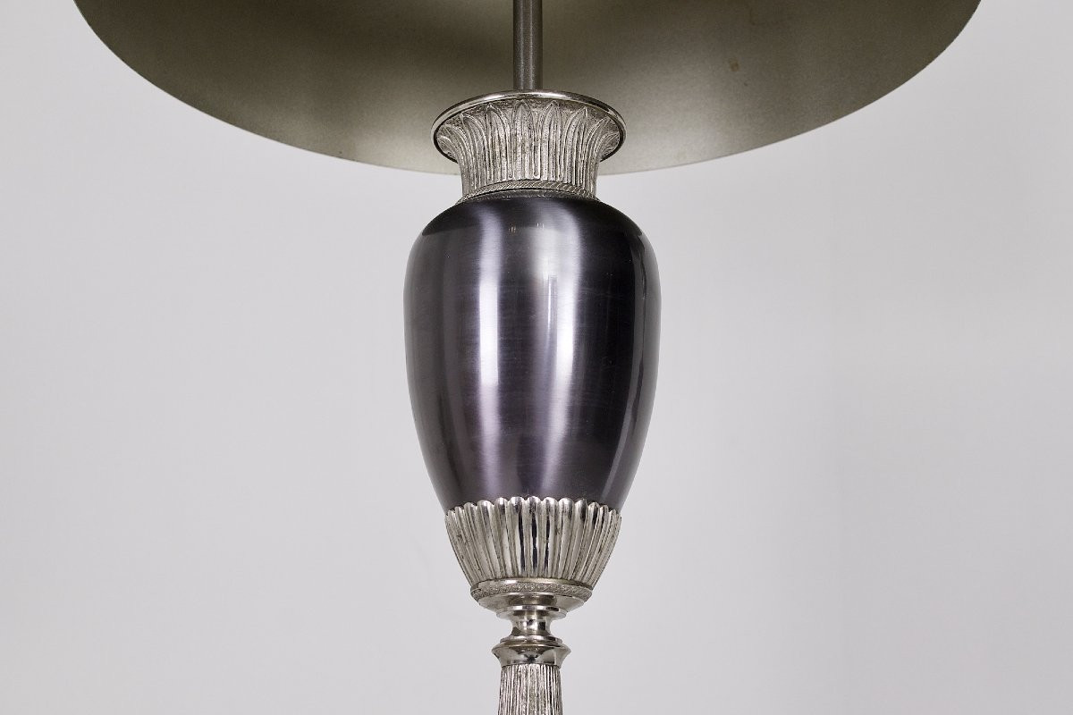 Pair Of Bronze Baluster Lamps, Maison Charles Paris-photo-1