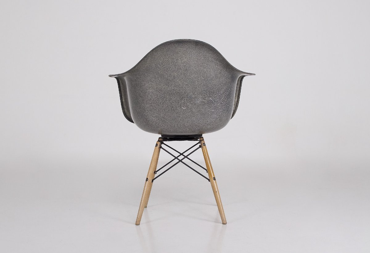 Paw Swivel Chair In Fiberglass, Charles & Ray Eames For Herman Miller, Circa 1953-photo-2