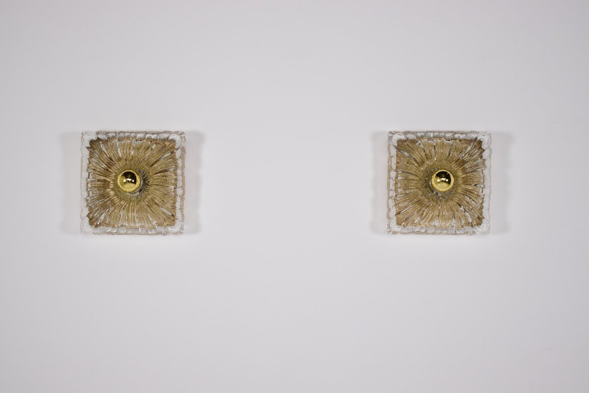 Shabby Chic Pressed Glass Wall Sconces-photo-2