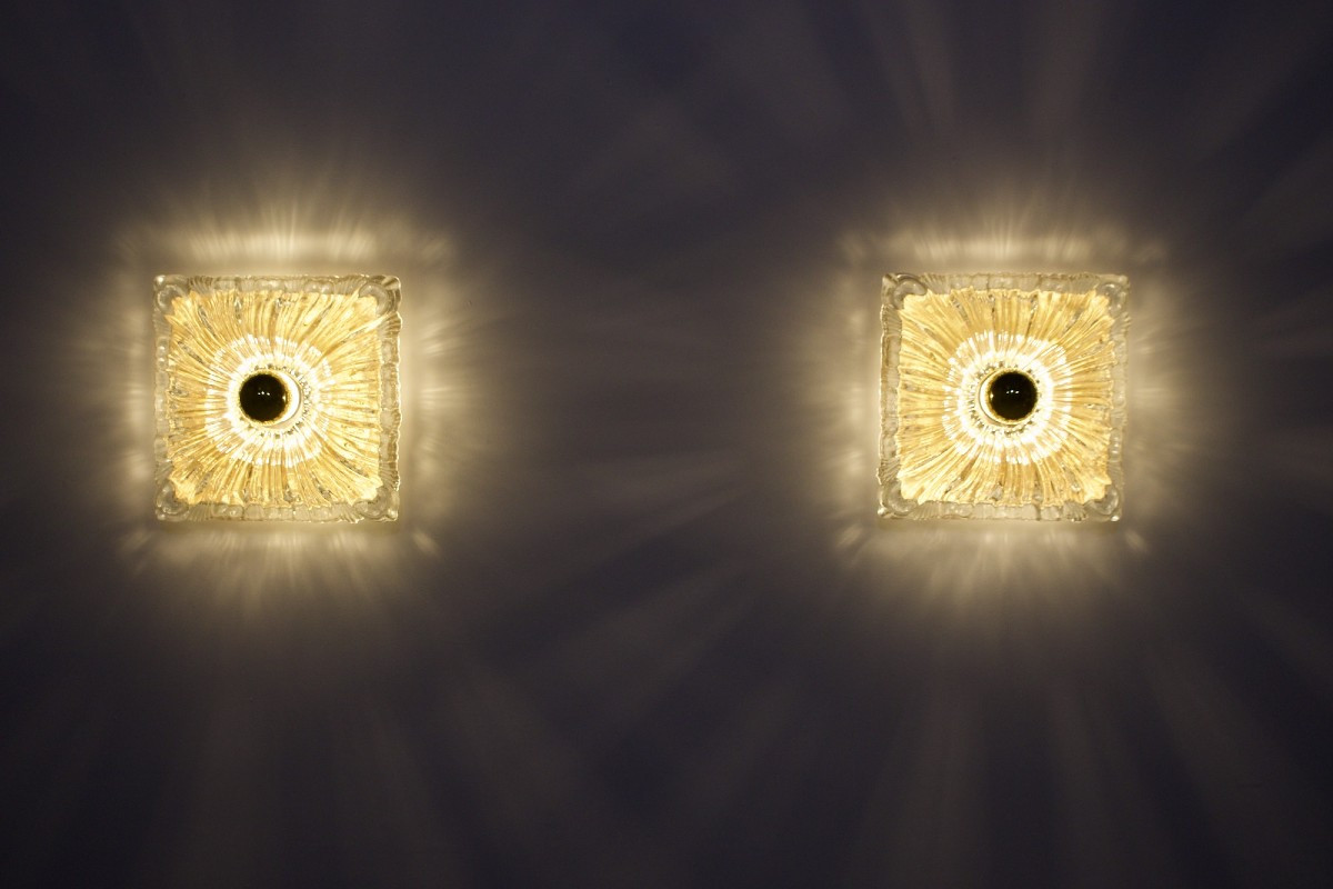 Shabby Chic Pressed Glass Wall Sconces-photo-2