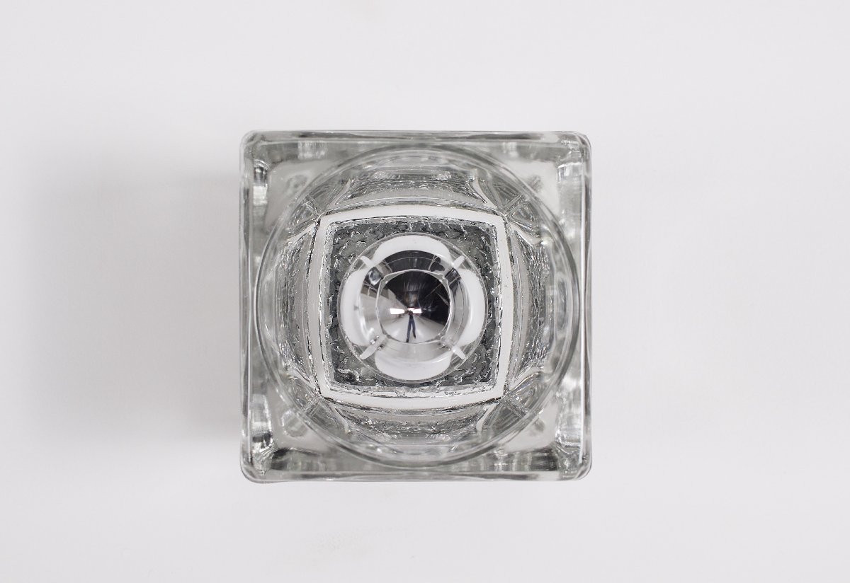 Paire d'Appliques en Verre Ice Cube-photo-3