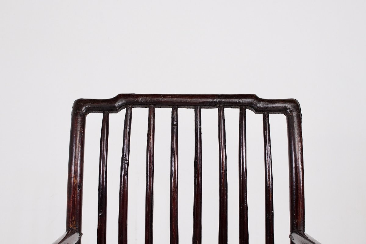 Deux  Fauteuils  de style Huanghuali, Chine, Dynastie Qing, XIXᵉ siècle-photo-3