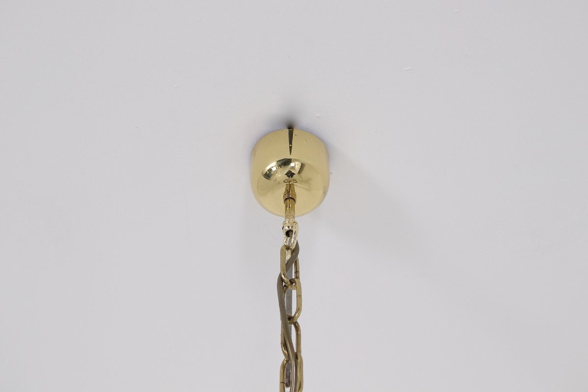  Suspension à Pétales en Verre de Murano Doré, édition Mazzega-photo-6