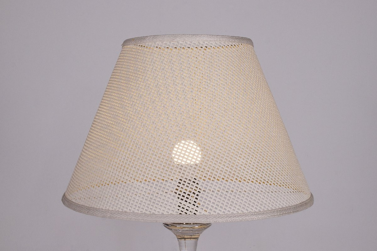Lampe à poser « Tiffany »  Ingo Maurer, Design M / Val Saint Lambert, années 60-photo-3