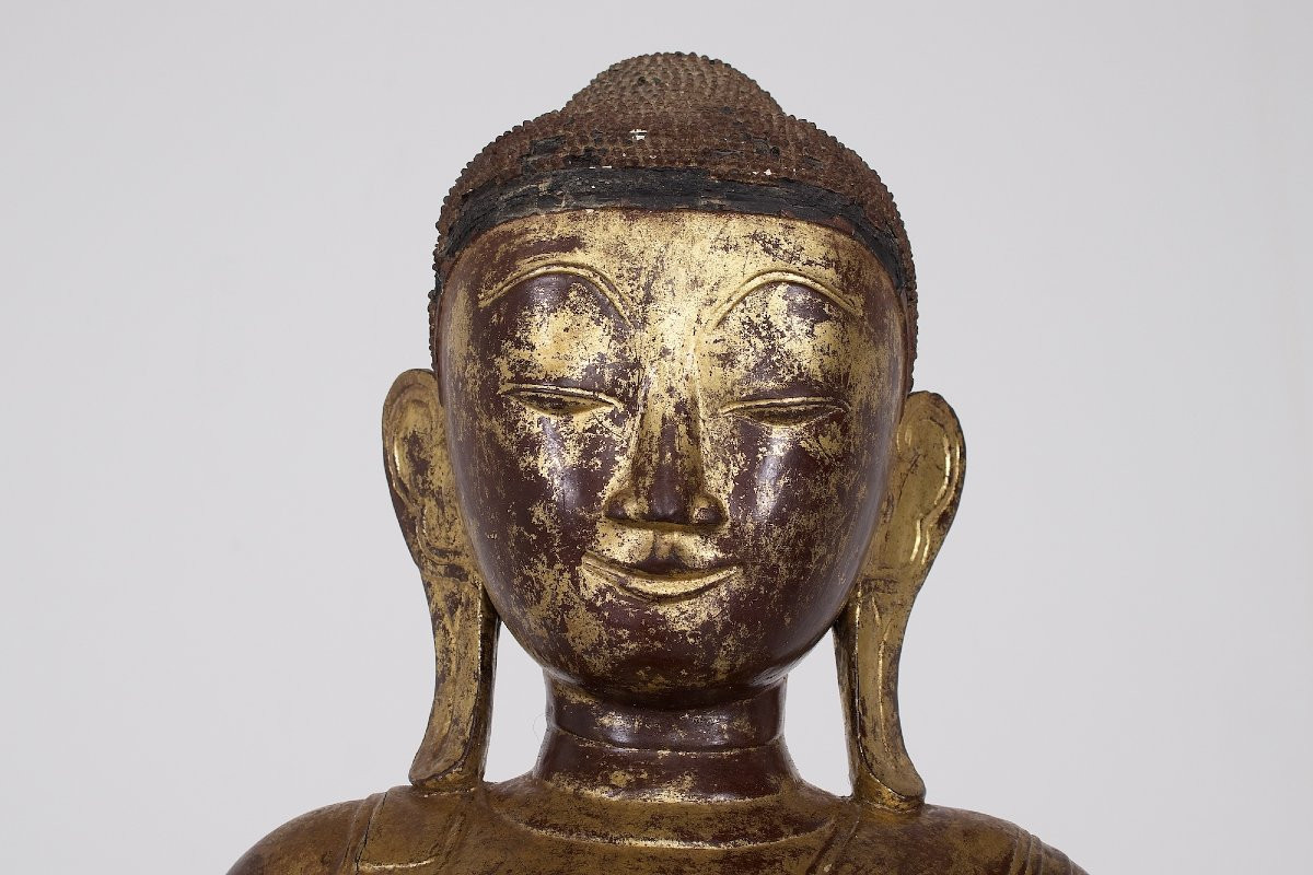 Burmese Wooden Buddha, Ava-photo-4