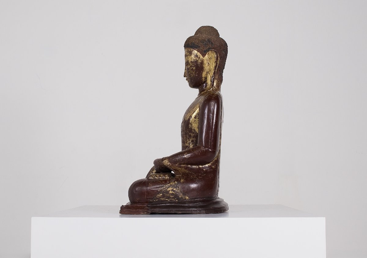 Burmese Wooden Buddha, Ava-photo-1