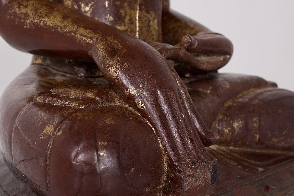 Burmese Wooden Buddha, Ava-photo-3