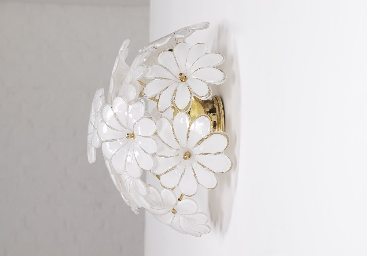 Plafonnier Floral en Verre de Murano-photo-4
