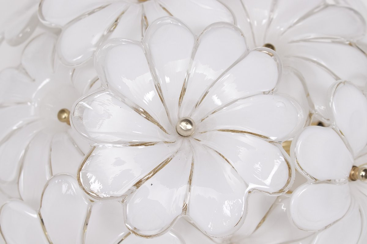 Plafonnier Floral en Verre de Murano-photo-2