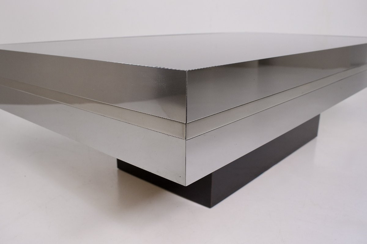 Table Basse Style Willy Rizzo, Années 1970-photo-4