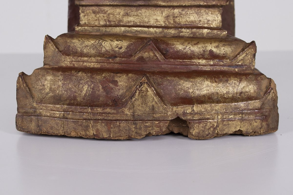 Bouddha Maravijaya sur Trône, période Konbaung-photo-4