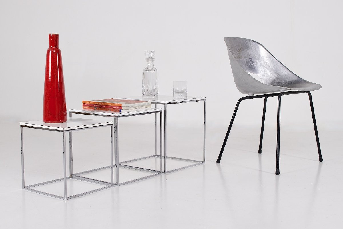 Three Minimalist Nesting Tables-photo-3