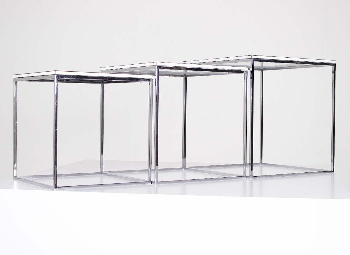Three Minimalist Nesting Tables